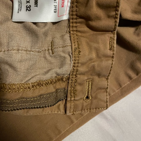 Express Skinny Stretch Khaki Chino Pants 34 x 32 - Picture 3 of 4